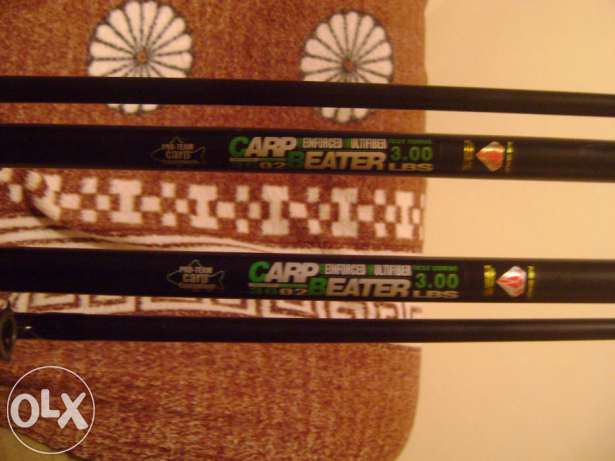 2 buc lansete carp beater lineeffe 3,60m 3 lbs din 2 segmente 120 lei ambele