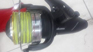 2 lansete ATTACK carp x-pert + 2 mulinete okuma power -liner