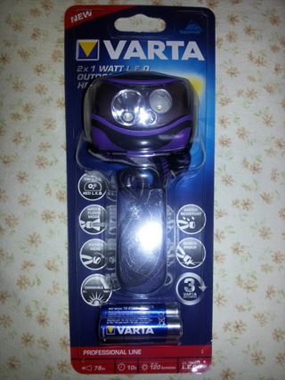 Lanterna profesionala VARTA noua,120 lumeni, LED.