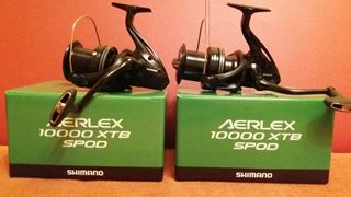2 mulinete Shimano Aerlex XTB 10000 Spod