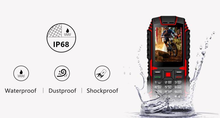  - Telefon dual sim robust, protejat la șocuri, la praf si apa IP68