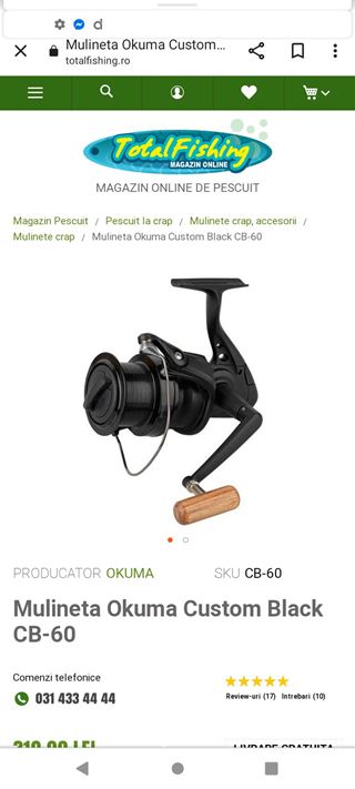 Mulineta Okuma Custom Black CB-60