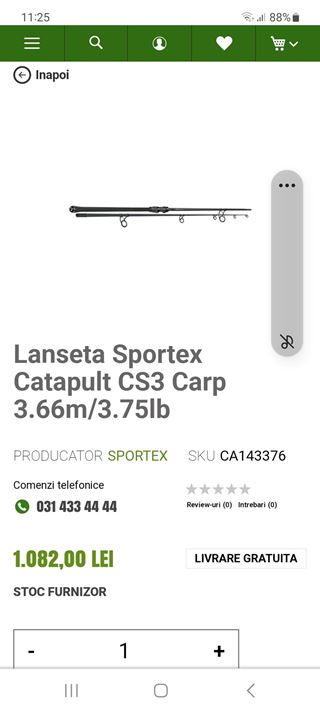 Vând sau schimb lansete Sportex 