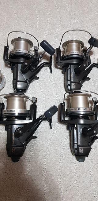 Set 4 mulinete + 4 tamburi rezerva Shimano BBLC model vechi