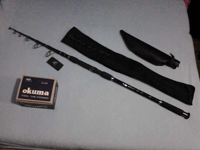  - BETE PROFESIONALE DE CRAP,MARCA 'CARP HUNTER -LINE WINDER',PURE CARBON,INELE T-SIC,3,30M,NOI NOUTE