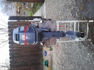 motor barca yamaha,2 timpi, an fab.2002,cizma scurta.25 cp