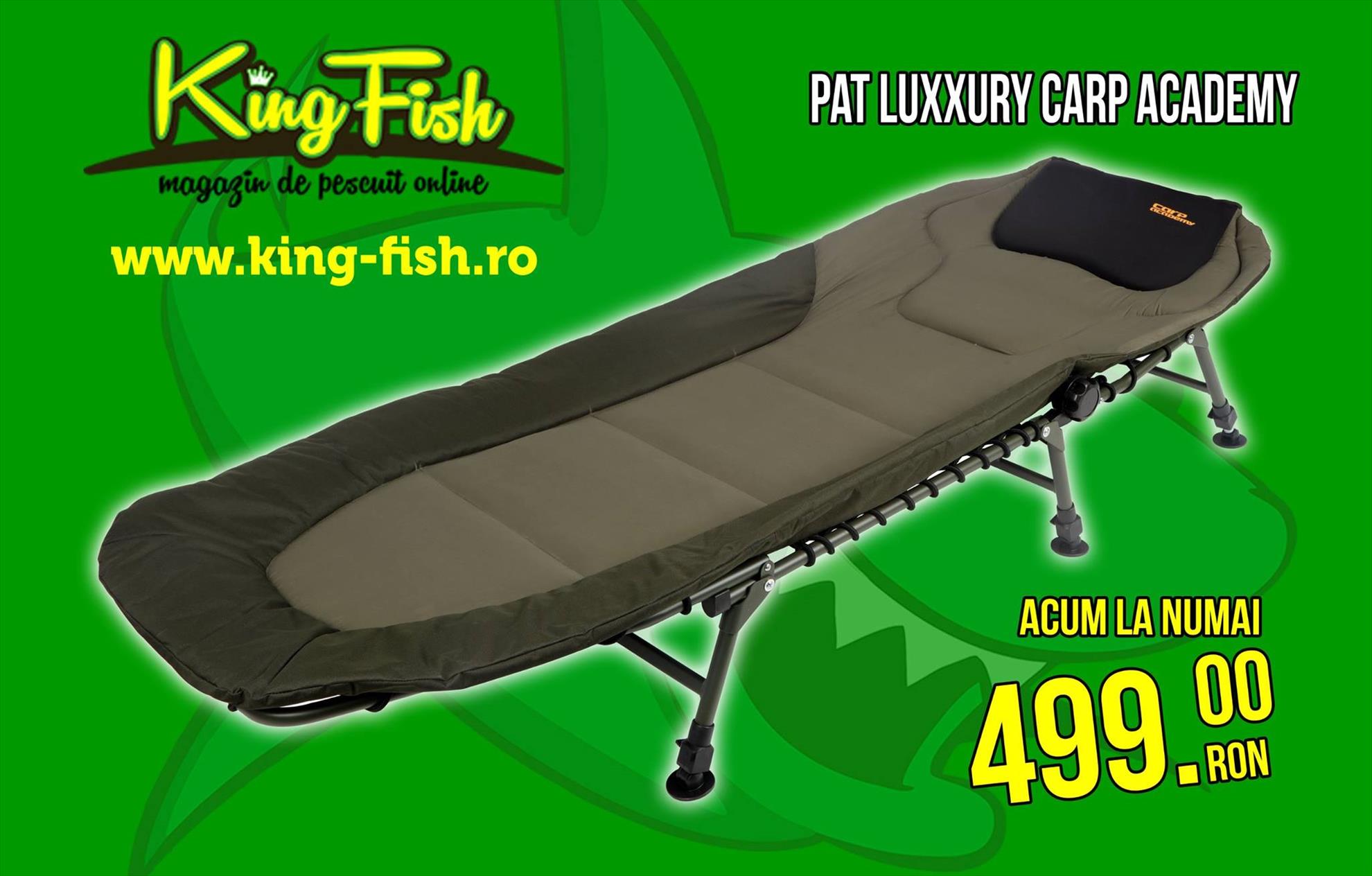 luxxury bedchair carp academy king fish