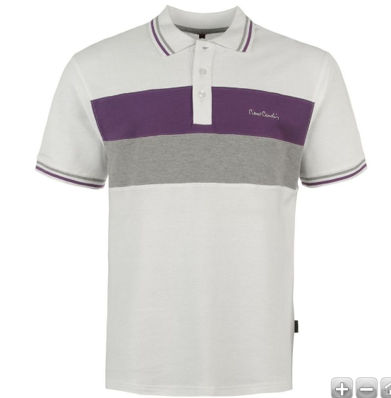 Pierre Cardin C and S Polo Shirt Mens - Alb.jpg
