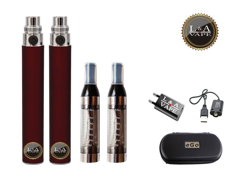 Set 2 x 1100 mah Red Wine