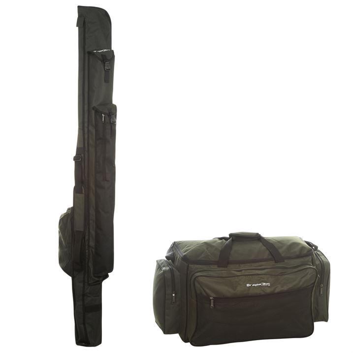 Kit husa 2 lansete (3,60m) cu mulinete + geanta accesorii - 235 lei