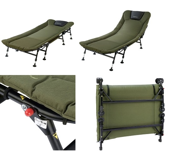 Confort de primire : Tetieră şi pânză matlasată pentru confort optim<br />Stabilitate : Picioarele reglabile asigură stabilitate optimă.<br />Durabilitate : Structura de oţel şi pânza de 600*300 denieri oferă rezistenţă