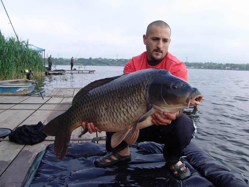 De pe gorgan, Borra Burak - 16,43 kg, captura competitiei momentan.