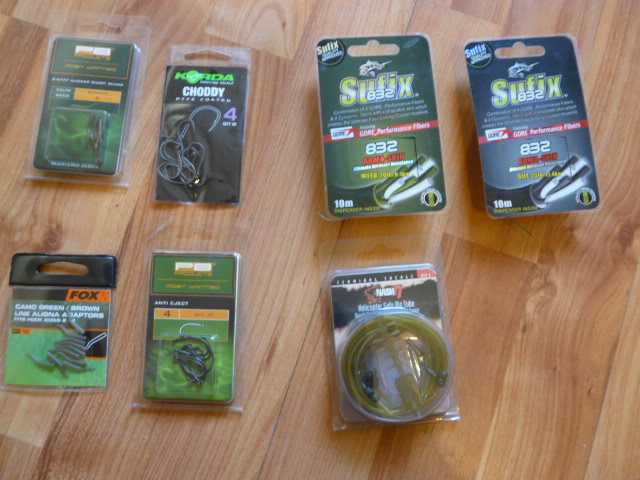 adaug un plic korda choddy nr 4 15 lei<br />             plic fox line aligna 6-2  15 lei<br />nash helicopter safe rig tub(3buc/plic) 20 lei
